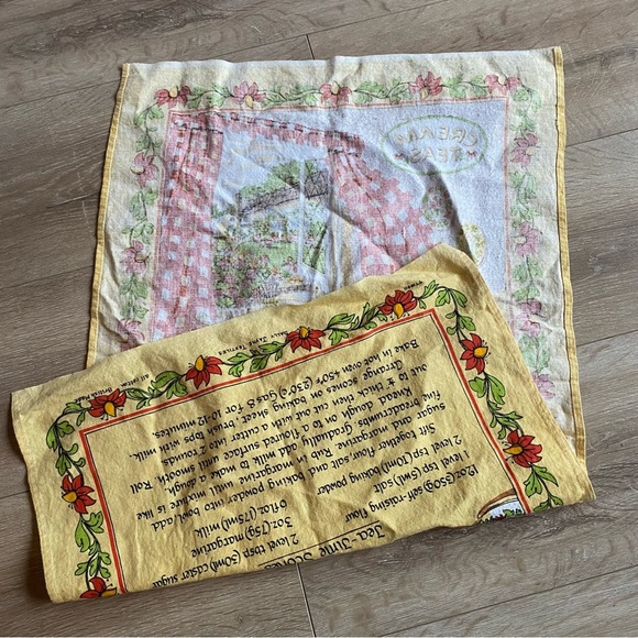 Vintage Sally Jayne Textiles all Cotton British made tea towel recipes wallhang - Picture 4 of 4